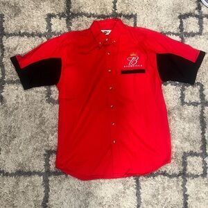 Vintage Dale Earnhardt Jr Budweiser Button-Down Embroidered Shirt (Size L)